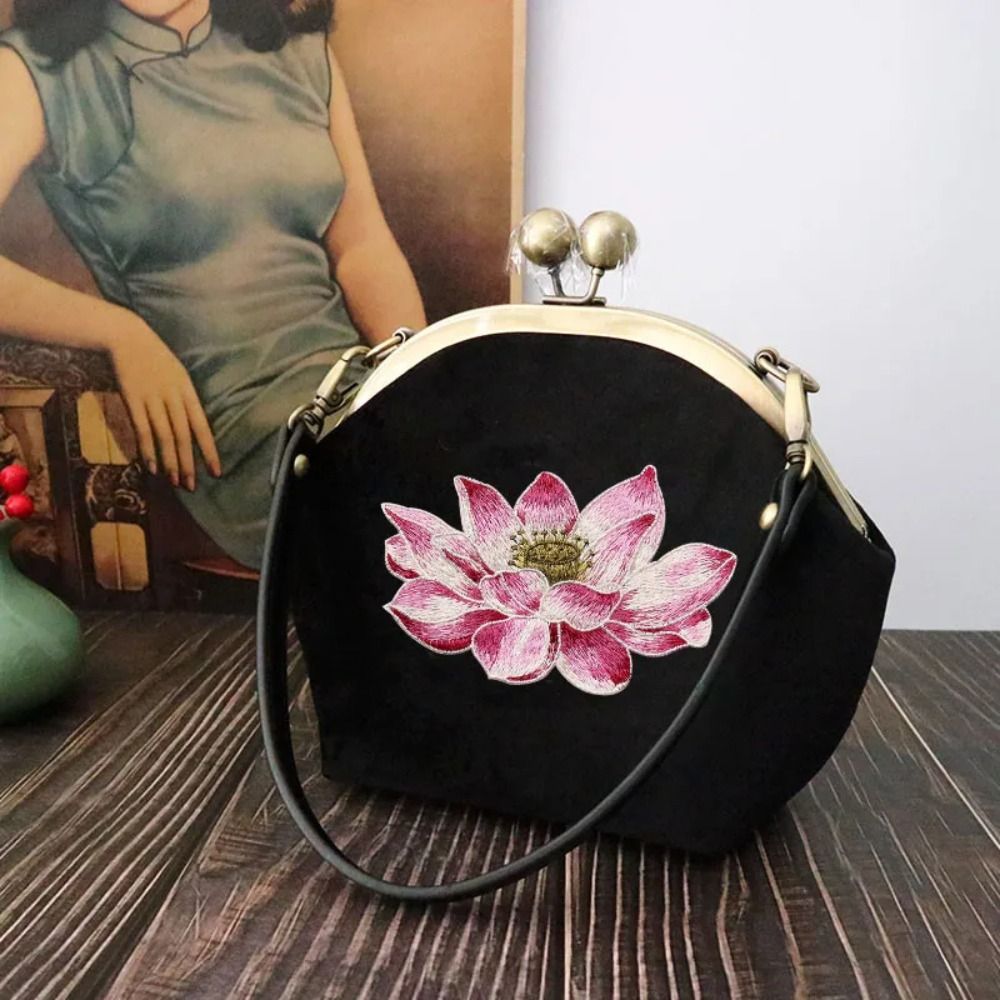 Soft Lotus Flower Patch Embroi - Applique Patch Flower 评论和价格