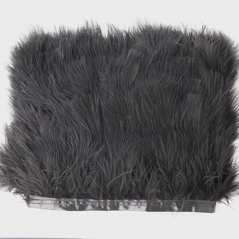 Black White Turkey Feathers Tr - Feather Trim Marabou 评论和价格