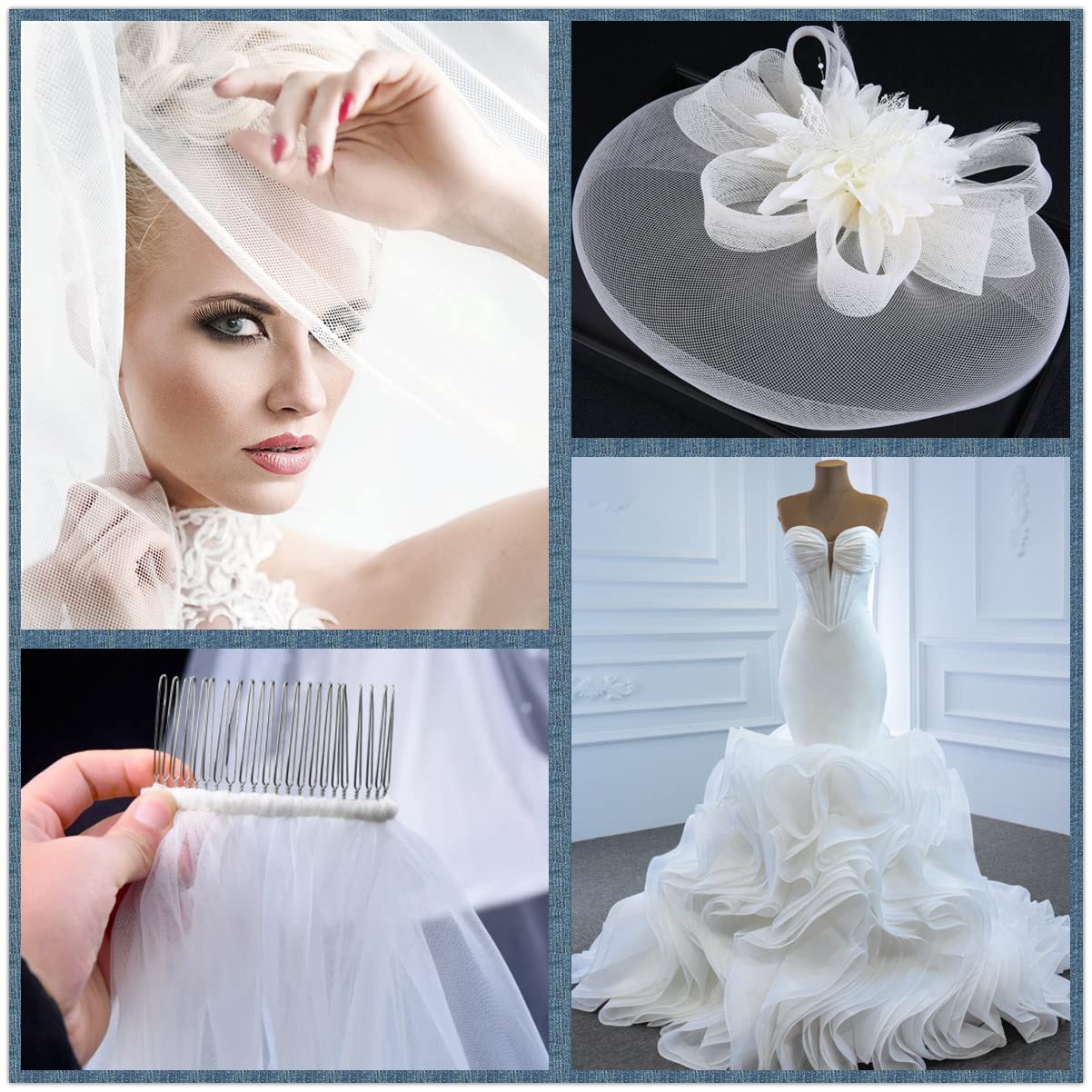 1-10cm Flat Plain Hard Stiff R - Crystal Mesh Fabric 评论和价格