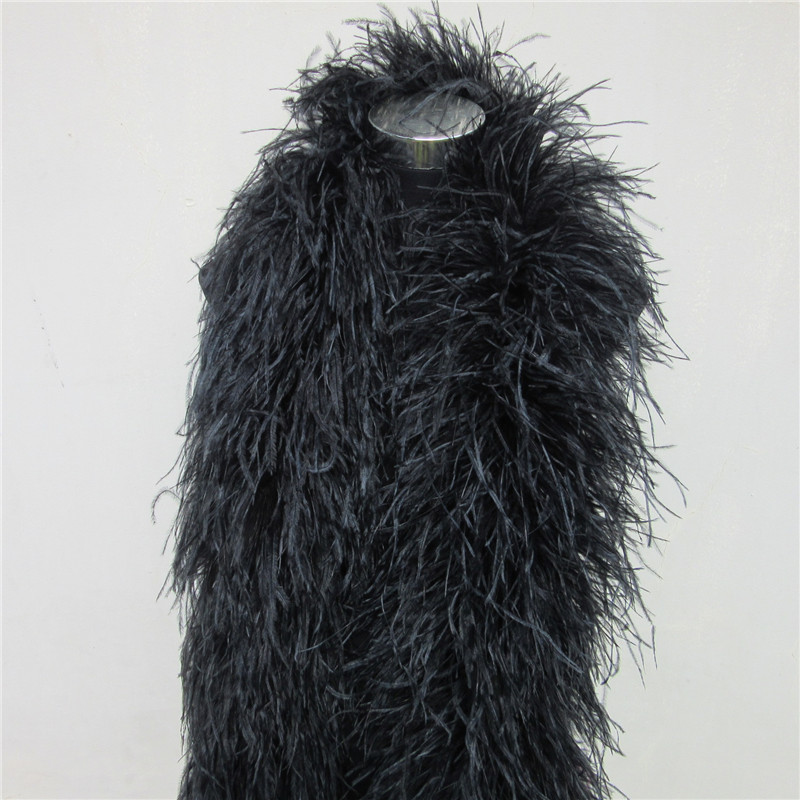 2 Meters 6 Layer White Natural - Feather Trim Marabou 评论和价格
