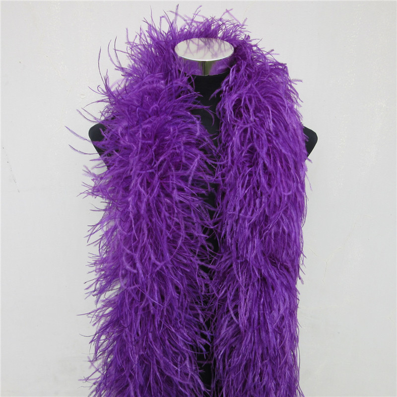 2 Meters 6 Layer White Natural - Feather Trim Marabou 评论和价格