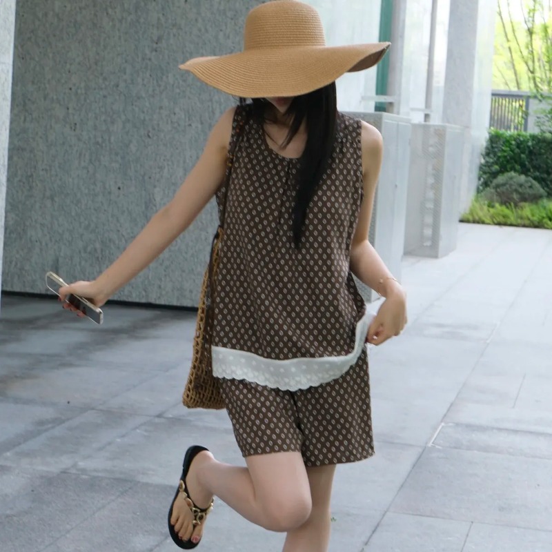 Women Sleeveless Lace Trim Lou - Elastic Lace Trim 评论和价格