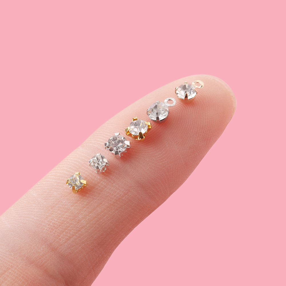 50Pcs Mini Rhinestone Buttons  - Sew On Rhinestone 评论和价格