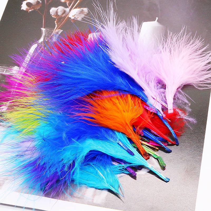 8-12cm Colored Plumas Natural  - Feather Trim Marabou 评论和价格