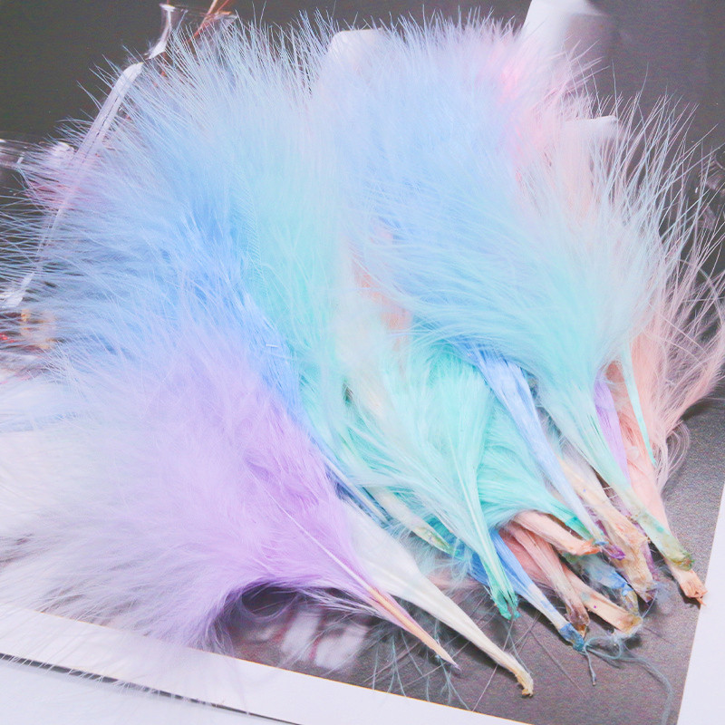 8-12cm Colored Plumas Natural  - Feather Trim Marabou 评论和价格