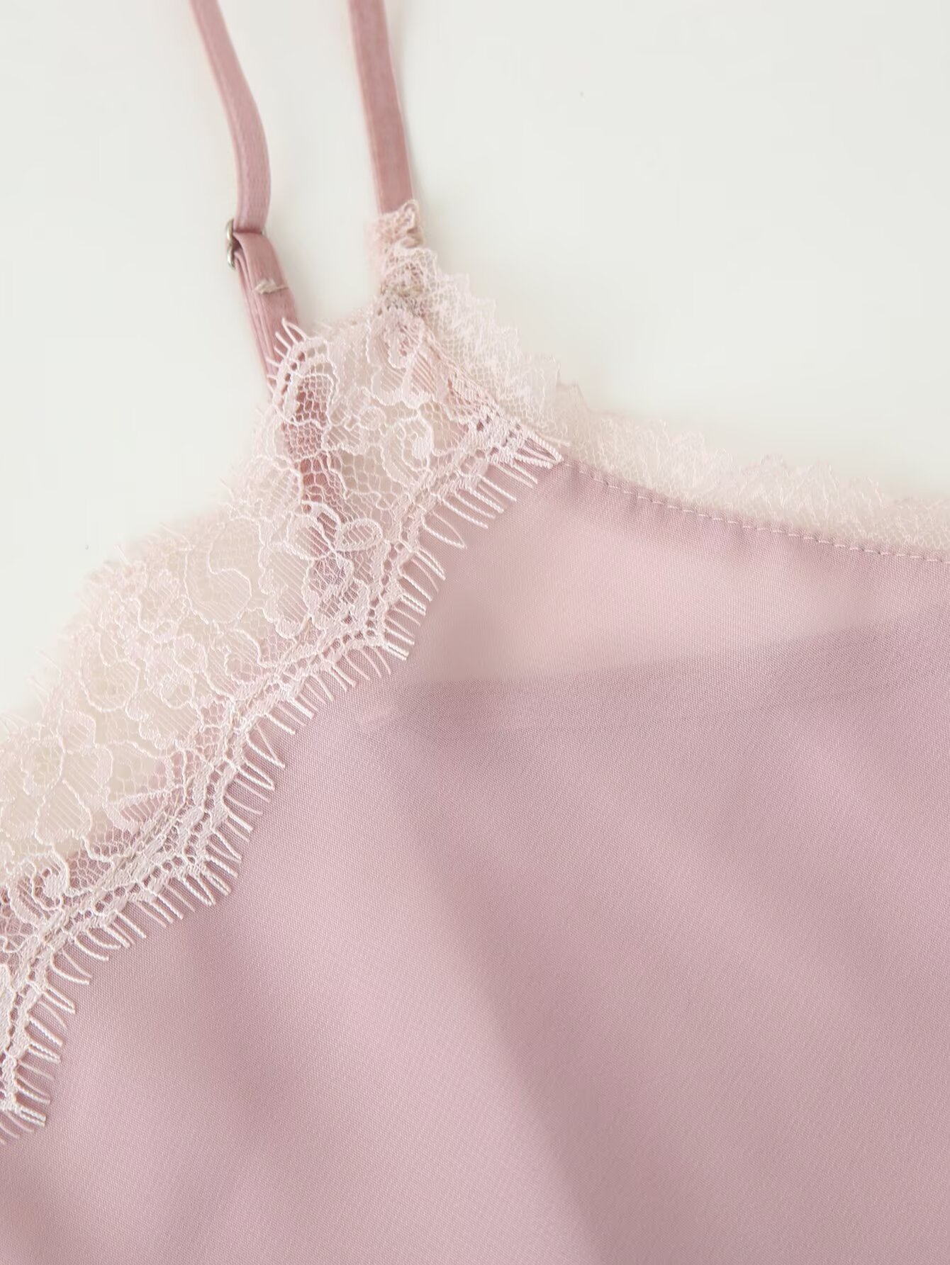 Tidalyf 2025 Women Pink Cami T - Elastic Lace Trim 评论和价格