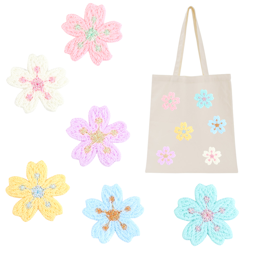 20pcs/lot Colorful 2.4cm Embro - Applique Patch Flower 评论和价格