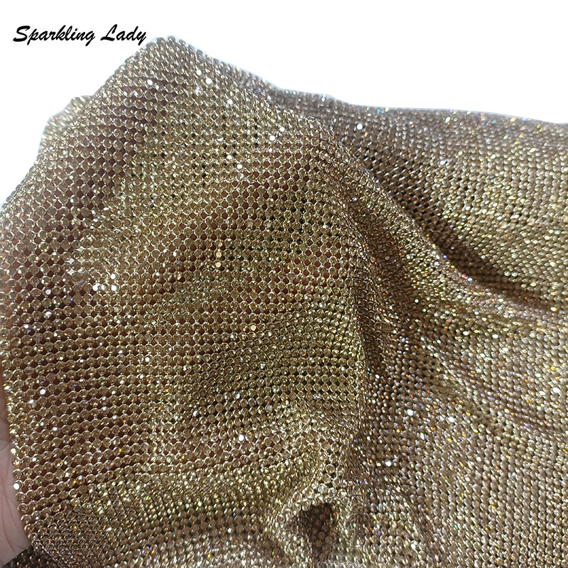 2MM Silver Crystal Mesh Fabric - Crystal Mesh Fabric 评论和价格