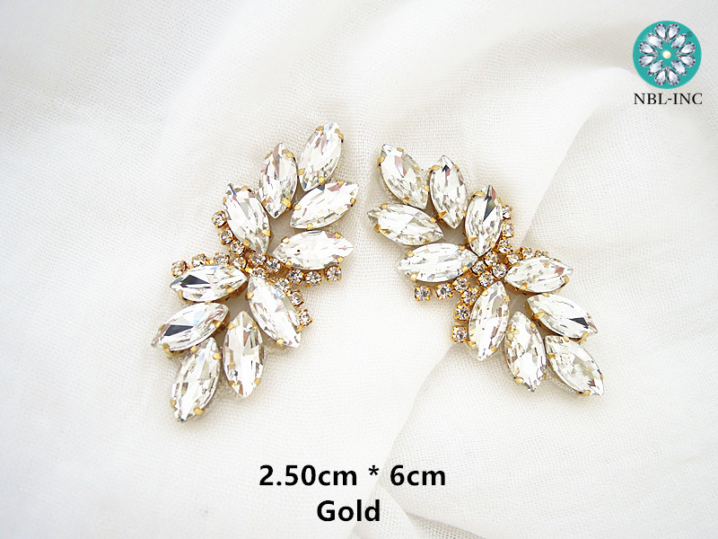 (1PC) Silver gold rhinestone b - Sew On Rhinestone 评论和价格