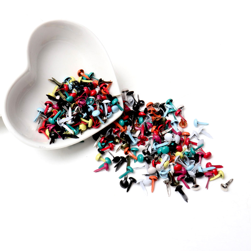 100pcs Mixed Multicolor Round  - Embellishments For Scrapbooking 评论和价格