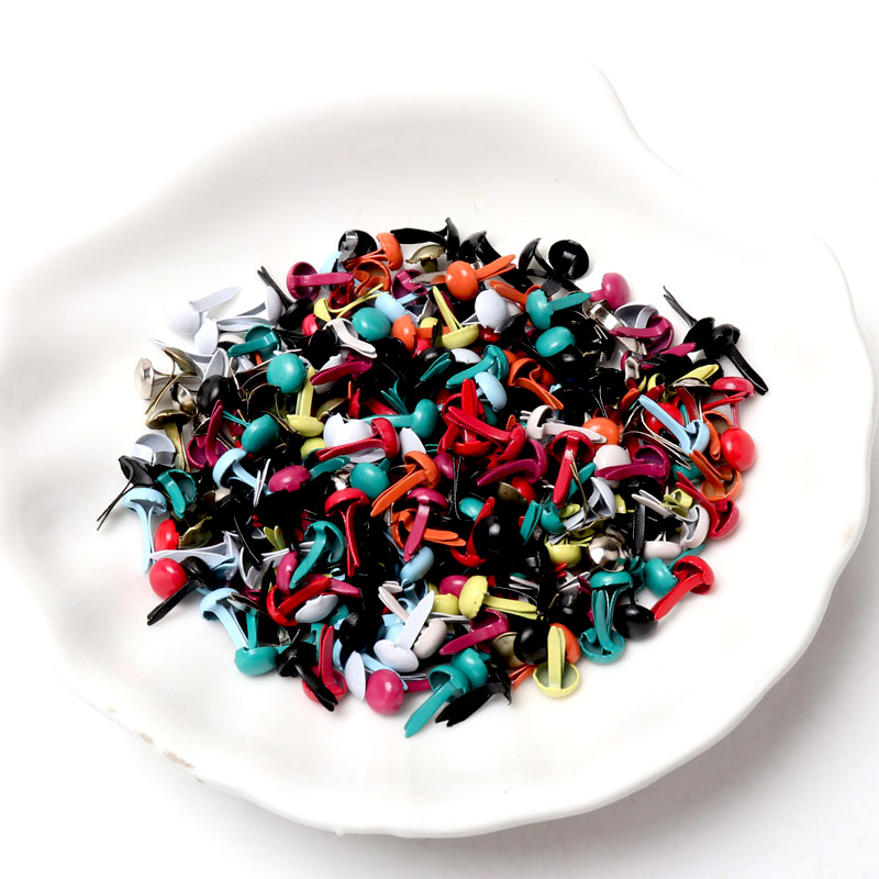 100pcs Mixed Multicolor Round  - Embellishments For Scrapbooking 评论和价格