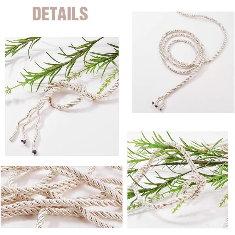 About 50 Feet Craft Nylon Rope - Cord Trim Twisted 评论和价格