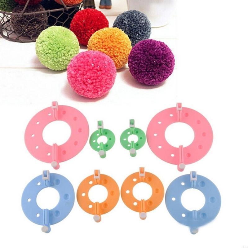 L43A 4Pcs DIY Wool Yarn Knitti - Pom Pom Maker Tool 评论和价格