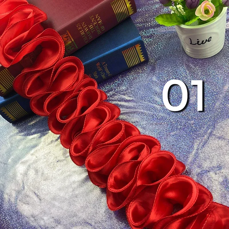 5Yards Pleated Ruffled Trim Sh - Fringe Ribbon Sewing 评论和价格