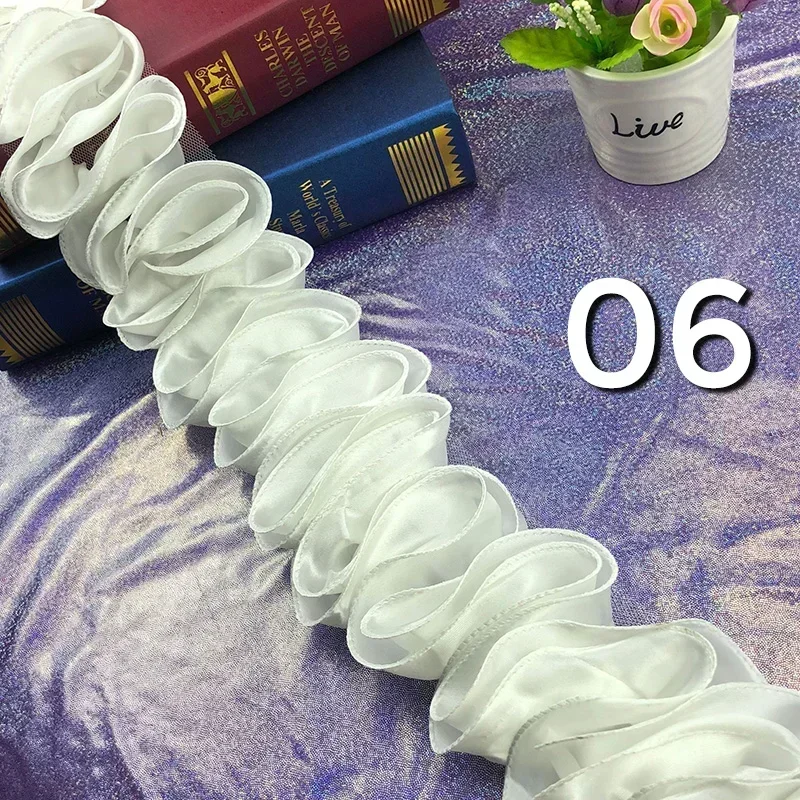 5Yards Pleated Ruffled Trim Sh - Fringe Ribbon Sewing 评论和价格
